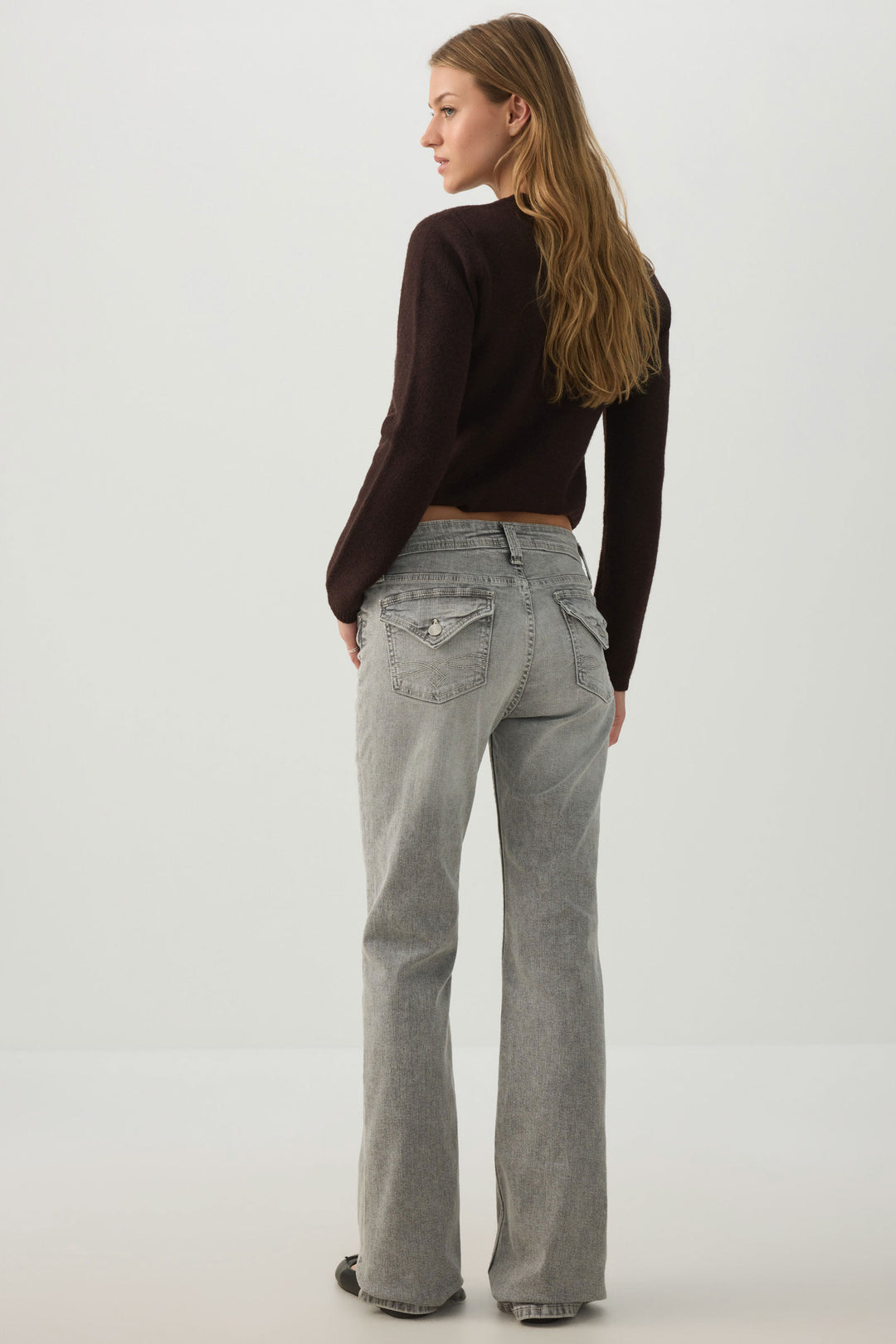 Jean bootcut taille basse coupe Rogue