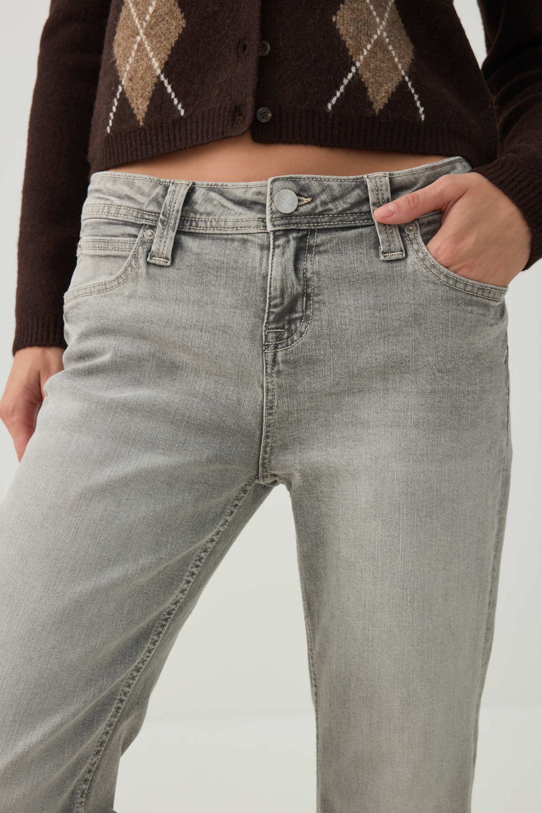 Jean bootcut taille basse coupe Rogue
