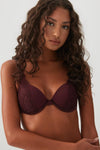 Microfiber & Lace Push Up Bra