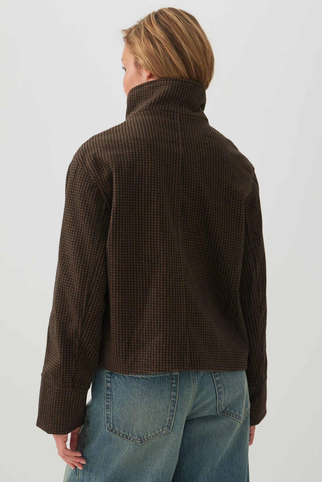 Funnel Neck Short Coat
