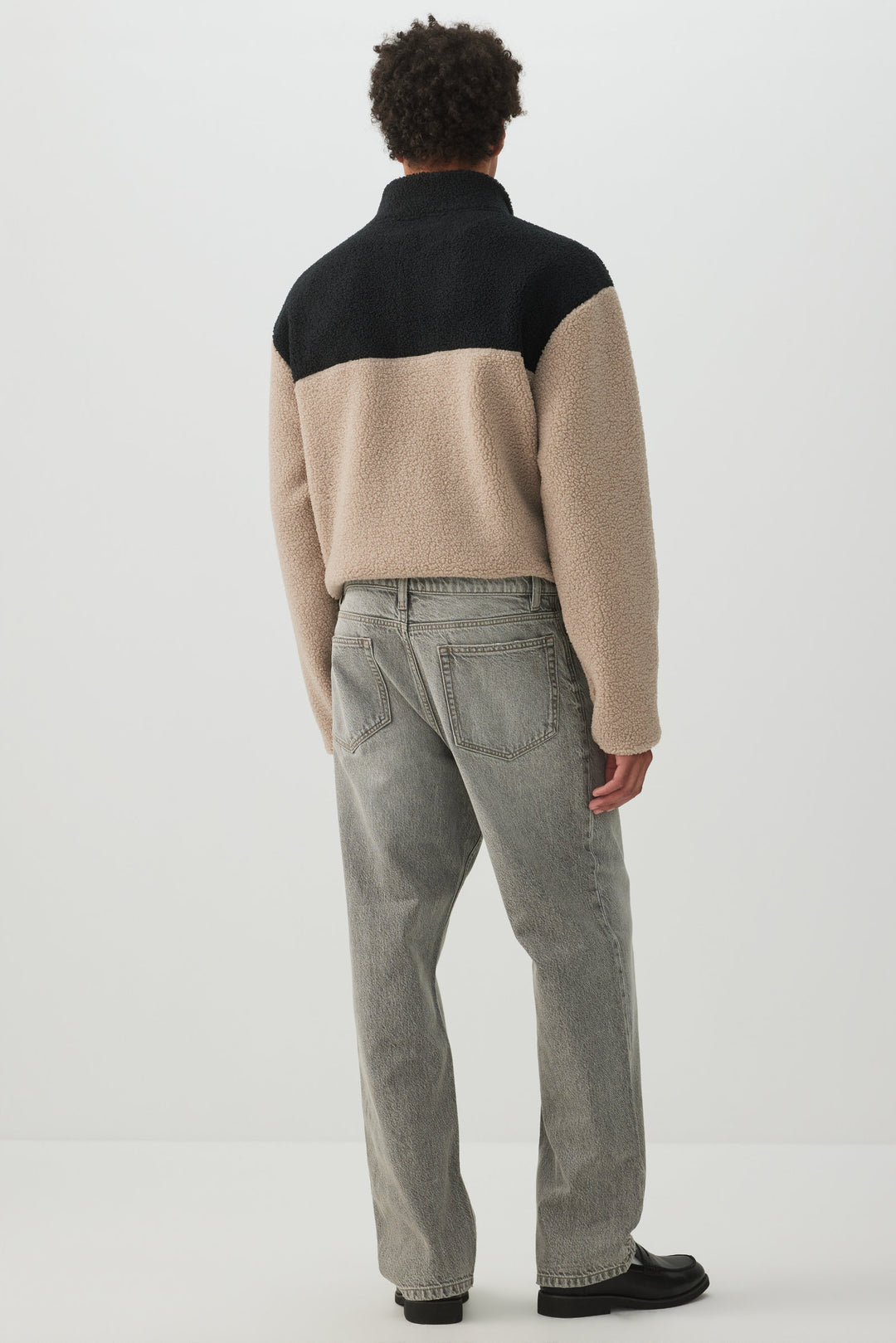 Jeans jambe droite ample