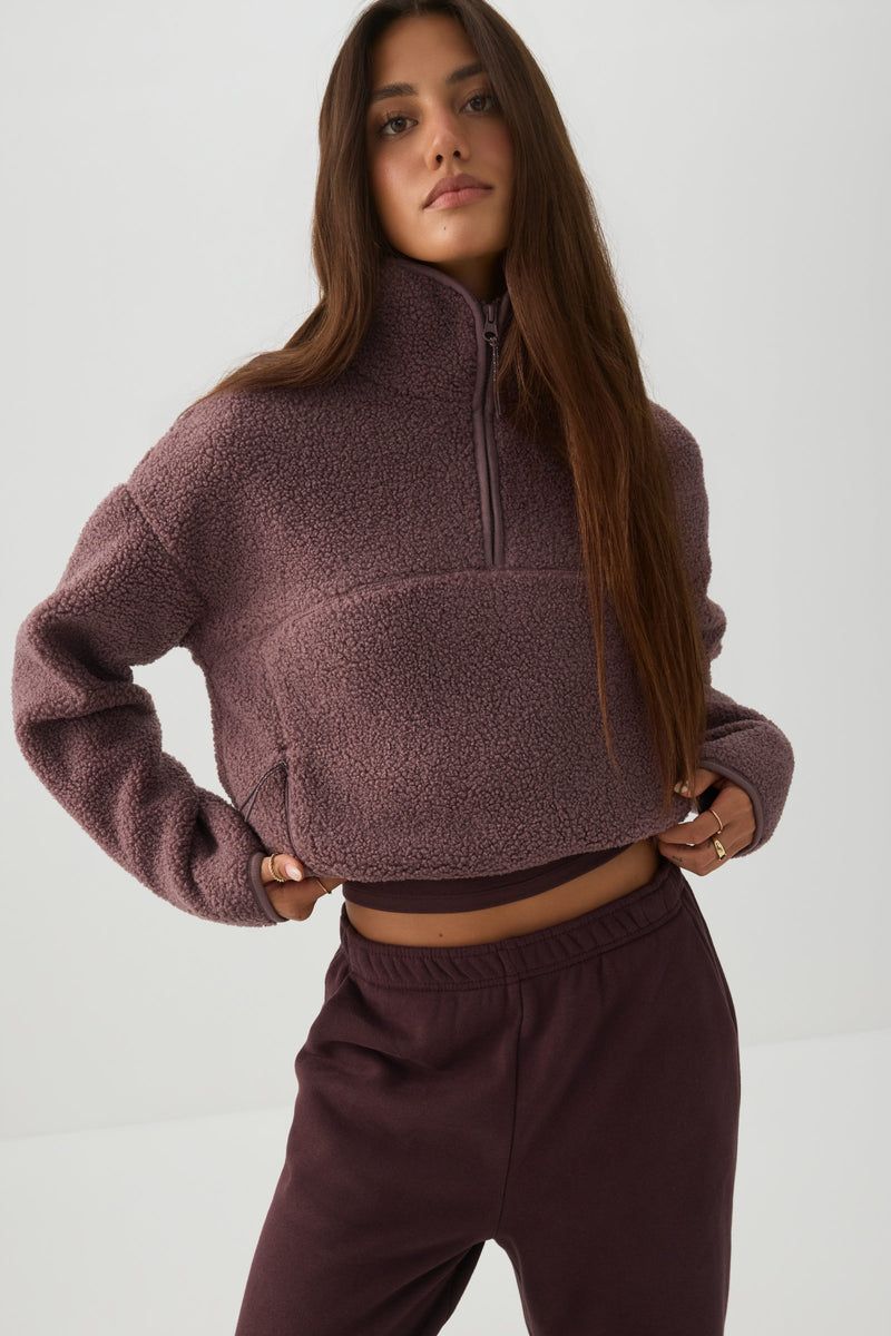 Manteau à glissière 1/4 MADESOFT™ Sherpa