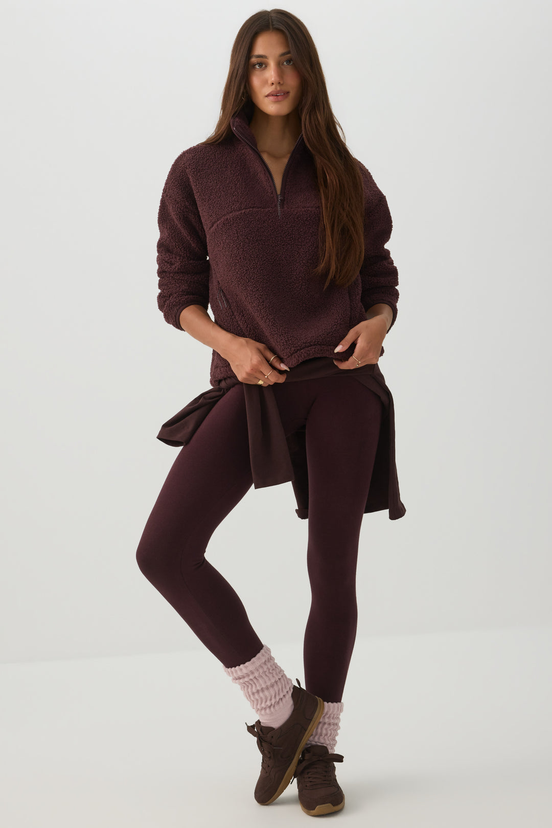 Manteau à glissière 1/4 MADESOFT™ Sherpa