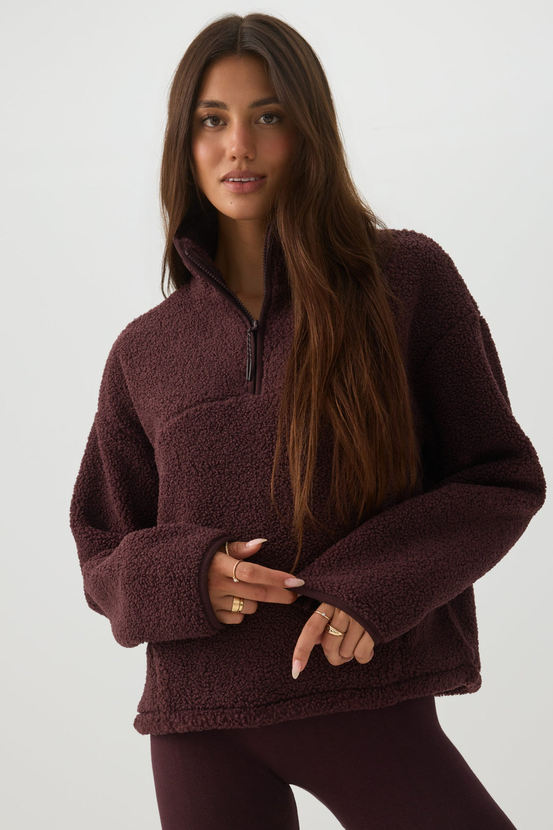 Manteau à glissière 1/4 MADESOFT™ Sherpa
