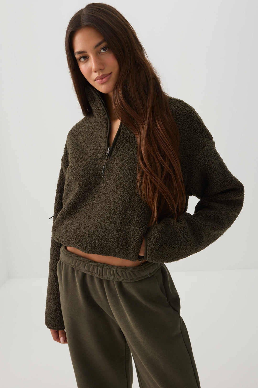 Manteau à glissière 1/4 MADESOFT™ Sherpa