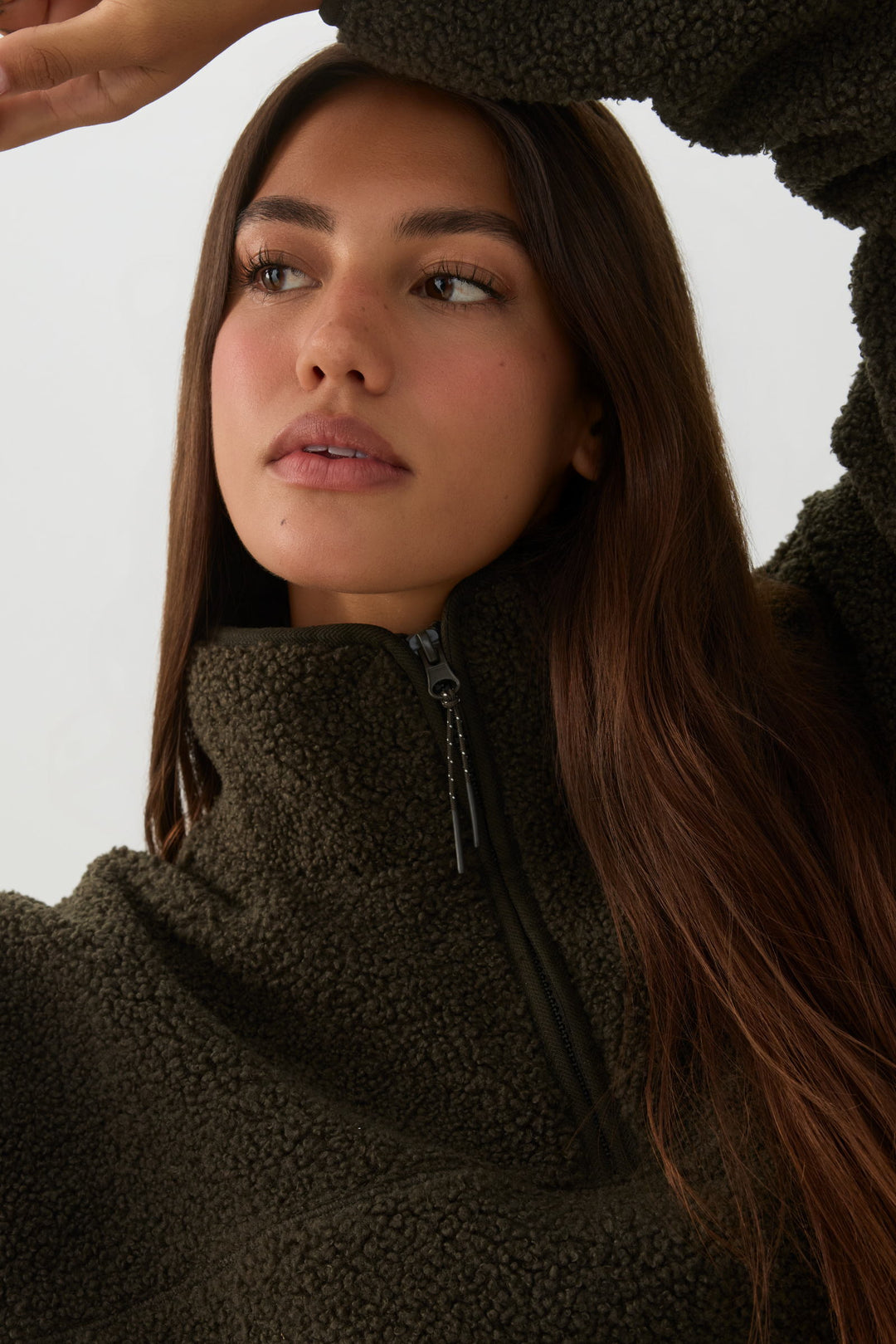 Manteau à glissière 1/4 MADESOFT™ Sherpa