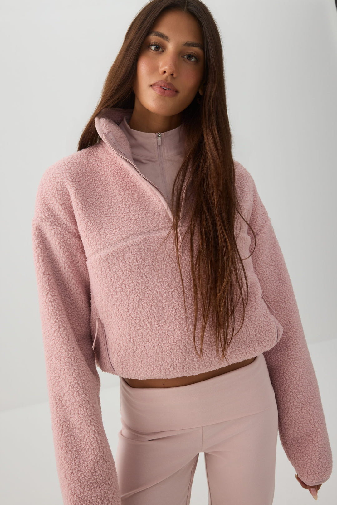 Manteau à glissière 1/4 MADESOFT™ Sherpa