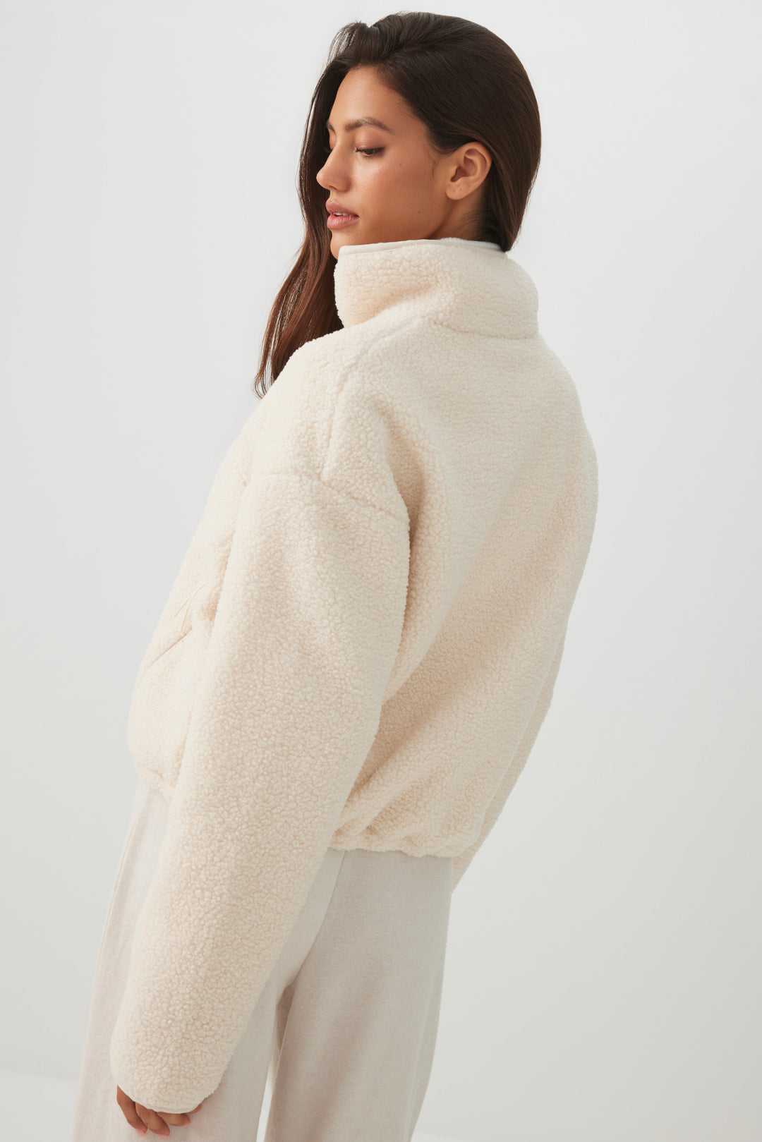 Manteau à glissière 1/4 MADESOFT™ Sherpa