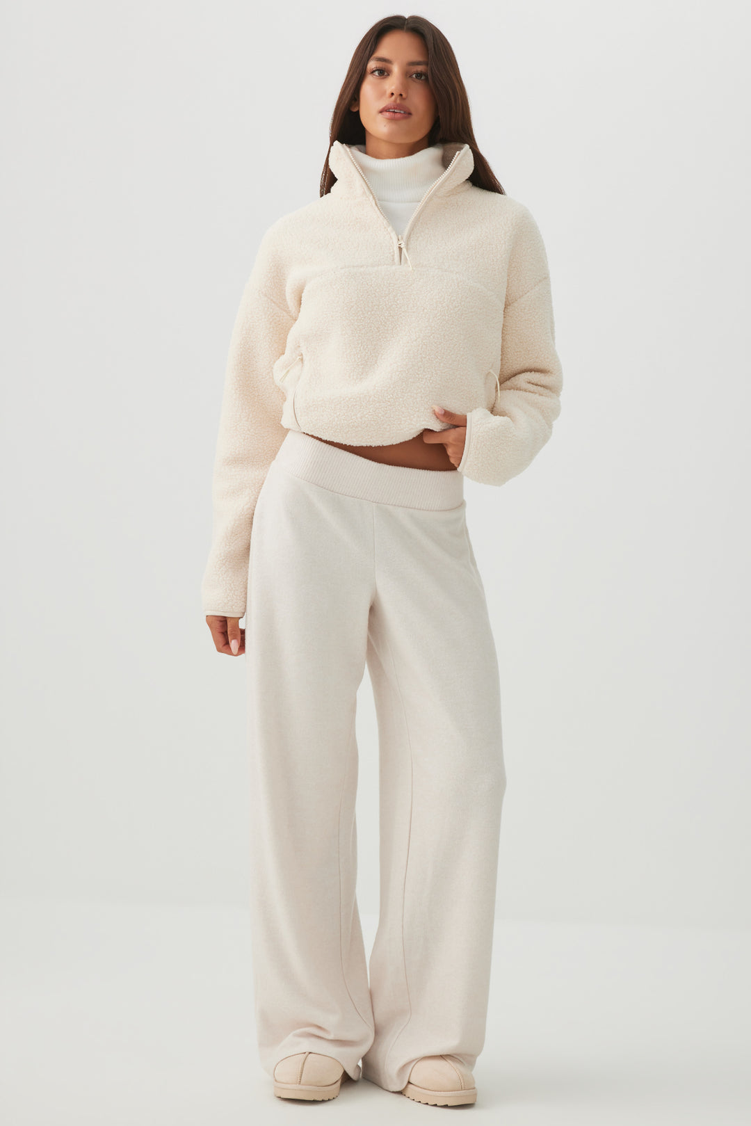 Manteau à glissière 1/4 MADESOFT™ Sherpa