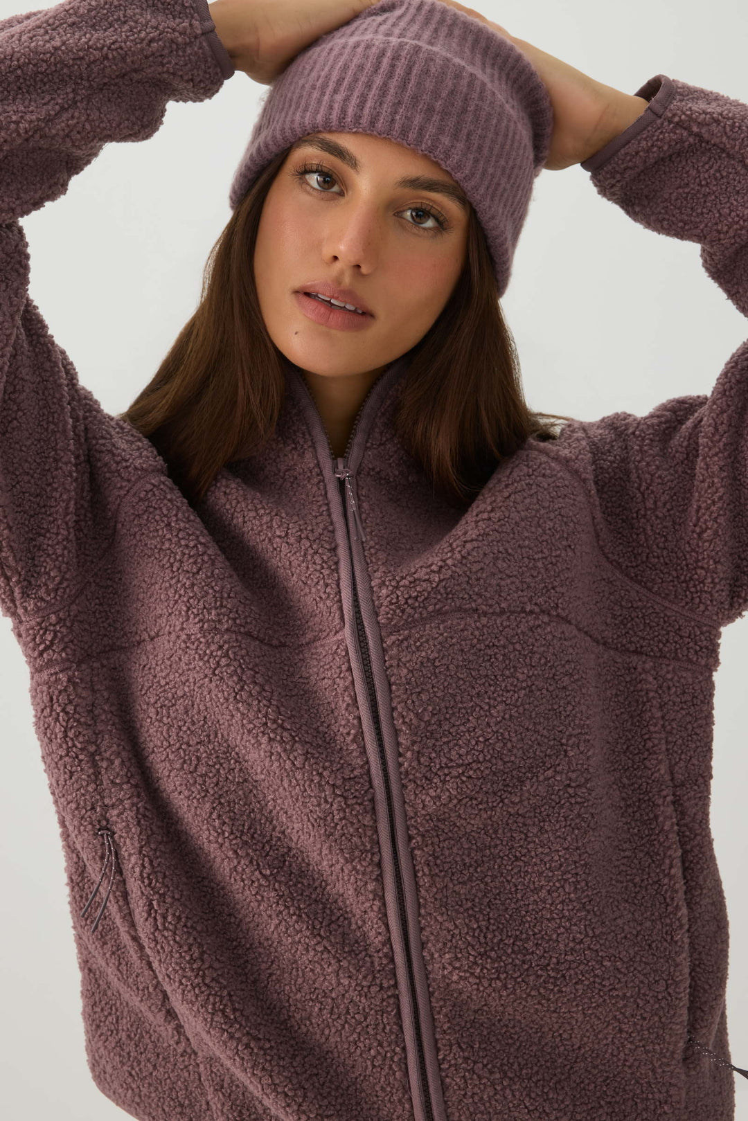 Manteau à capuchon MADESOFT™ Sherpa