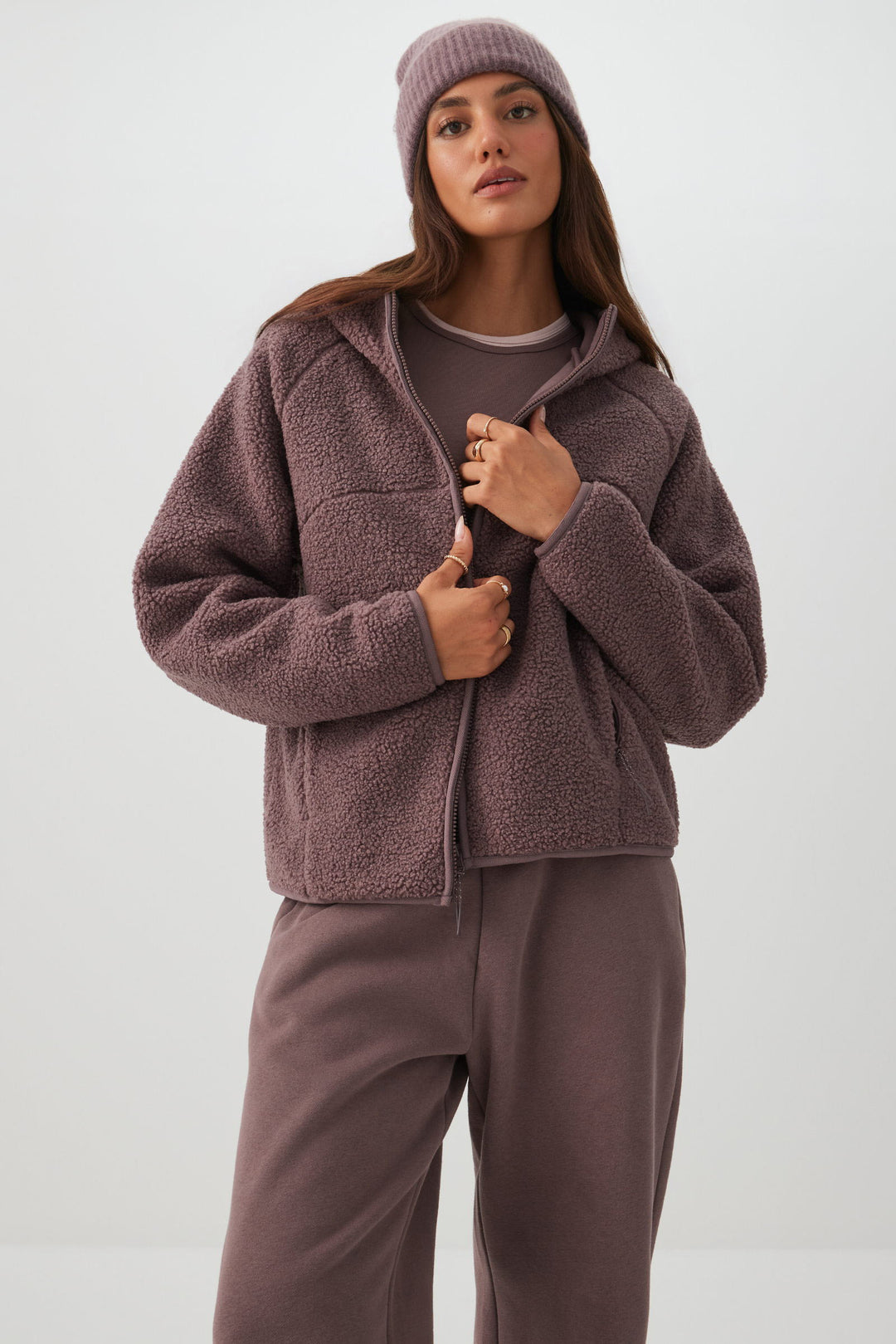 Manteau à capuchon MADESOFT™ Sherpa