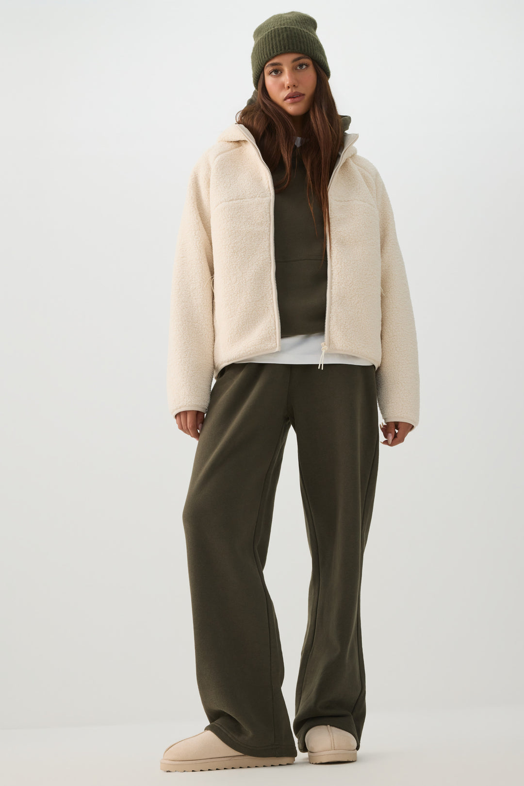 Manteau à capuchon MADESOFT™ Sherpa