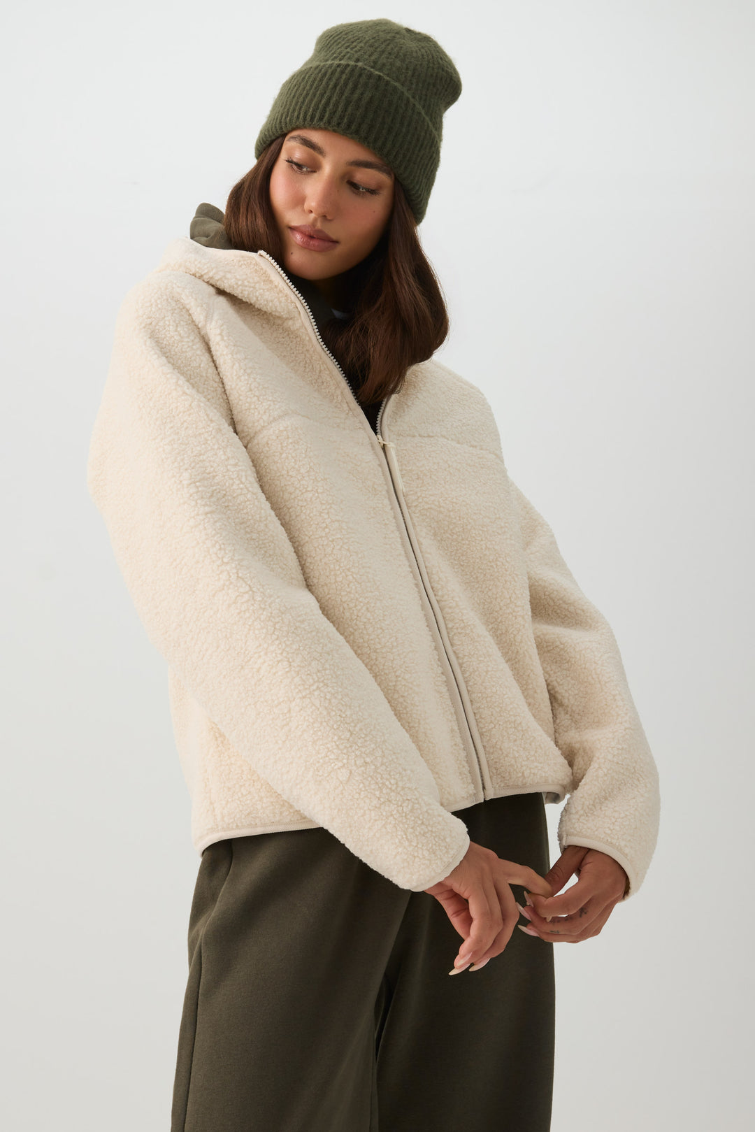 Manteau à capuchon MADESOFT™ Sherpa