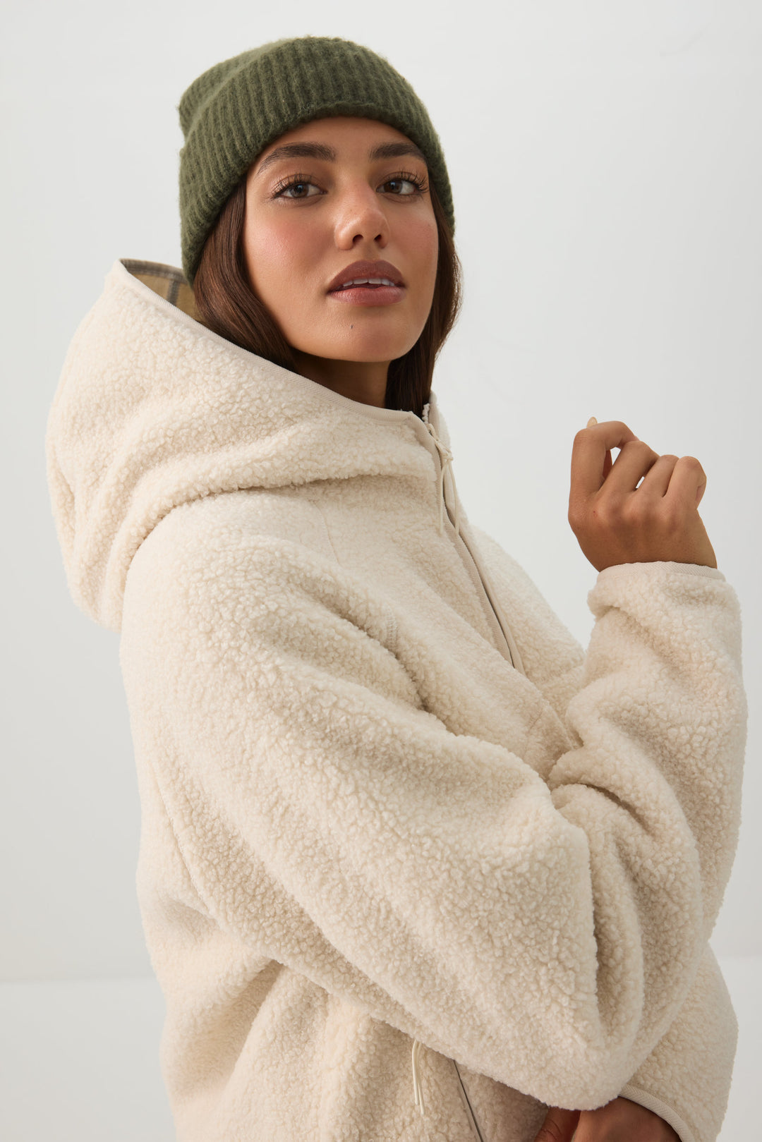 Manteau à capuchon MADESOFT™ Sherpa