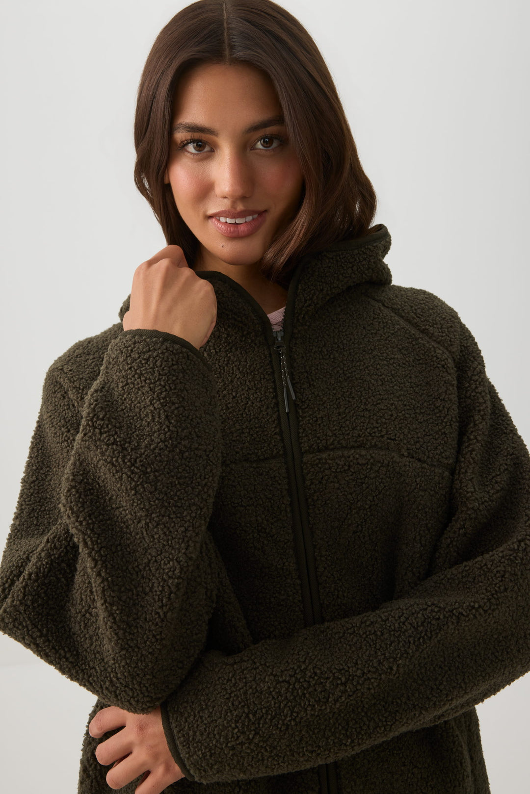 Manteau à capuchon MADESOFT™ Sherpa