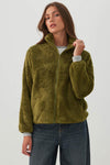 Furry Sherpa Zip Up Jacket