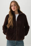Furry Sherpa Zip Up Jacket
