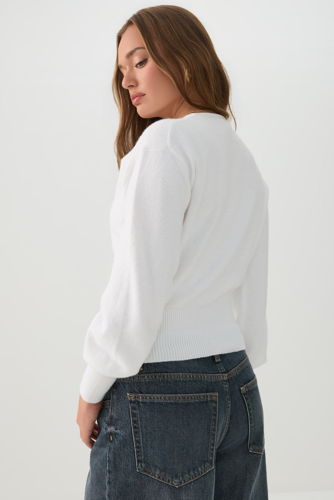 V Neck Wrap Sweater