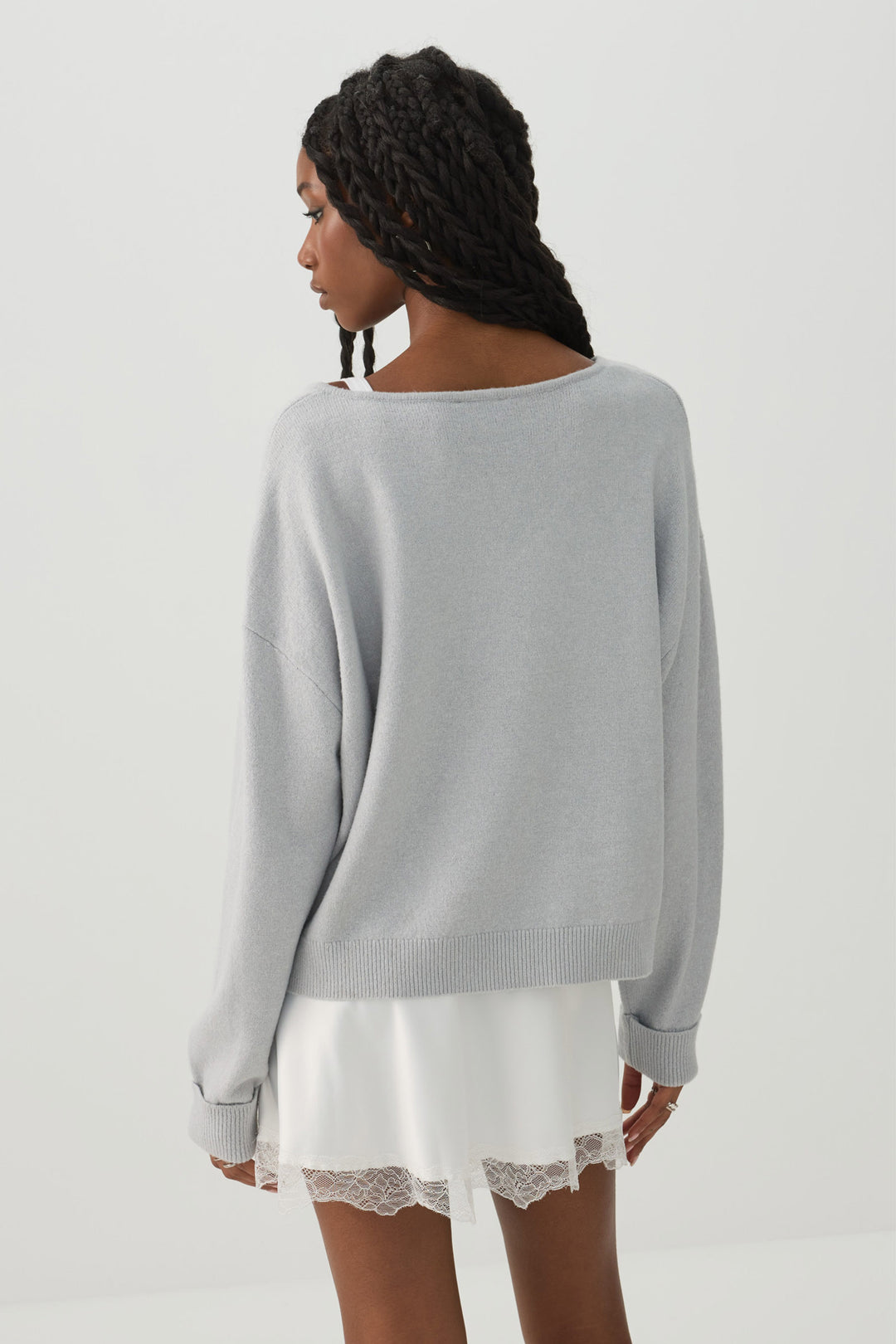 V Neck Knit Sweater