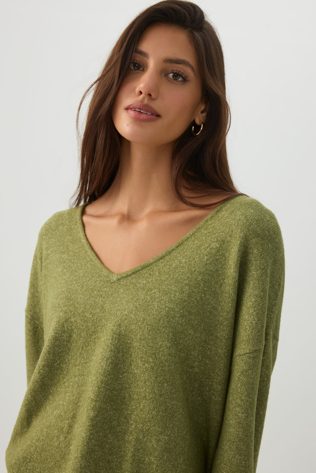 V Neck Knit Sweater