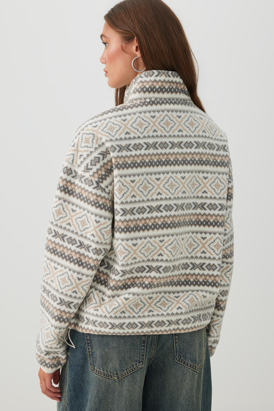Polar Fleece Quarter Zip Sweatshirt