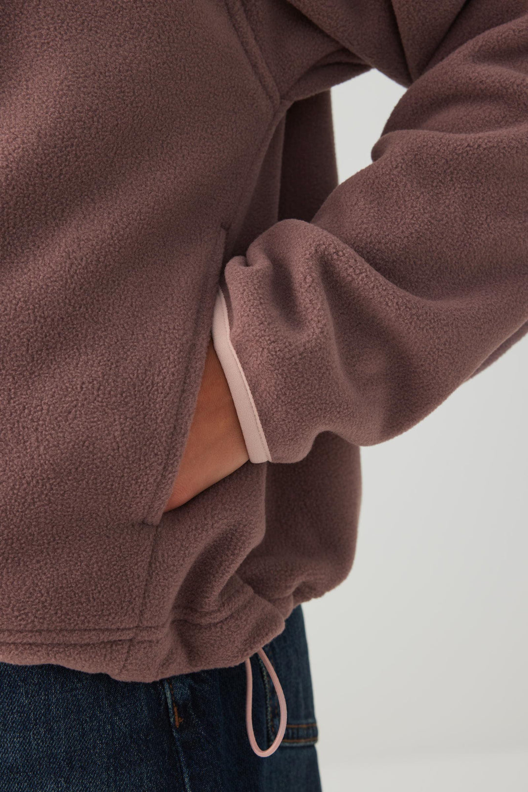 Polar Fleece Quarter Zip Sweatshirt
