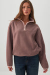 Polar Fleece Quarter Zip Sweatshirt