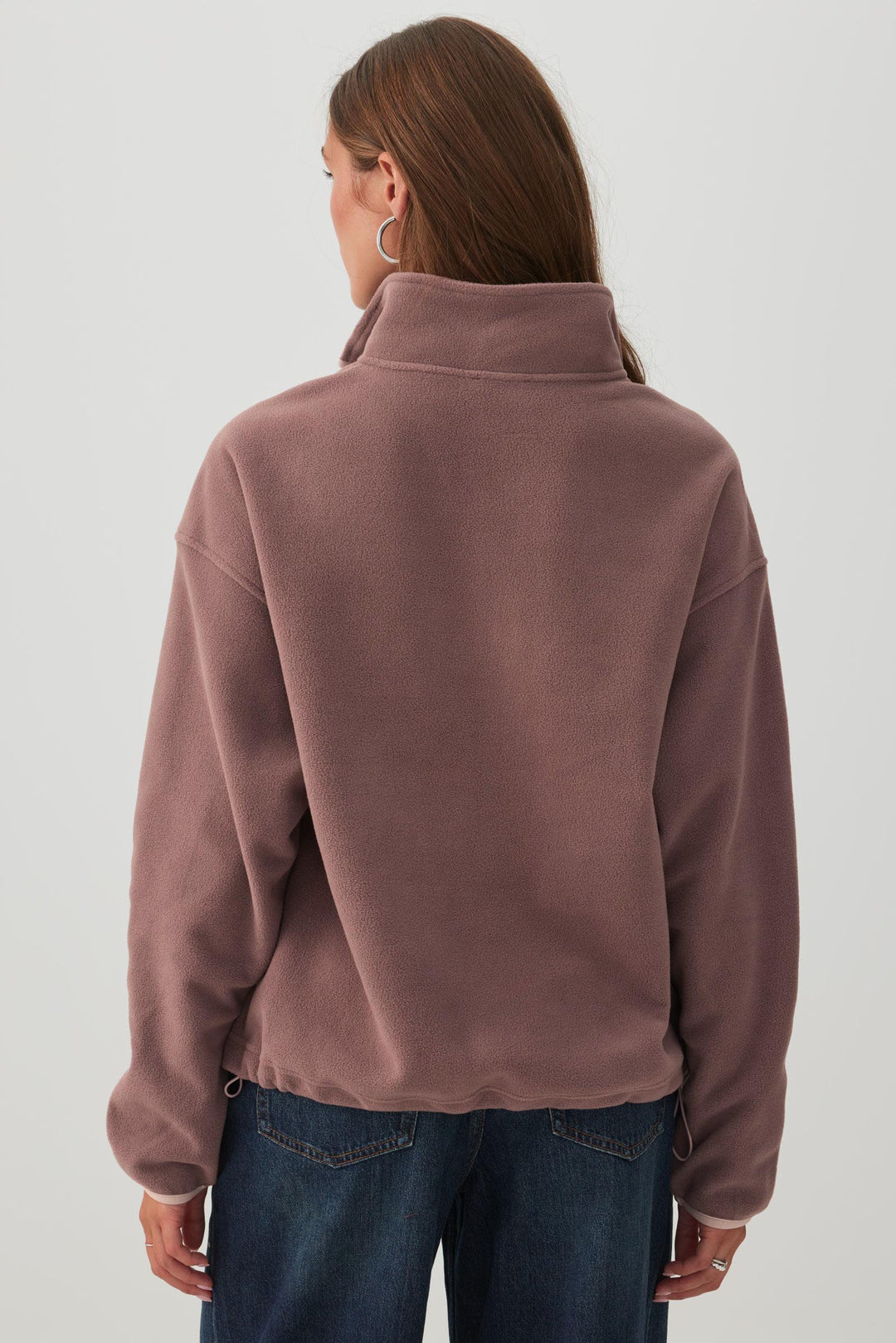 Polar Fleece Quarter Zip Sweatshirt