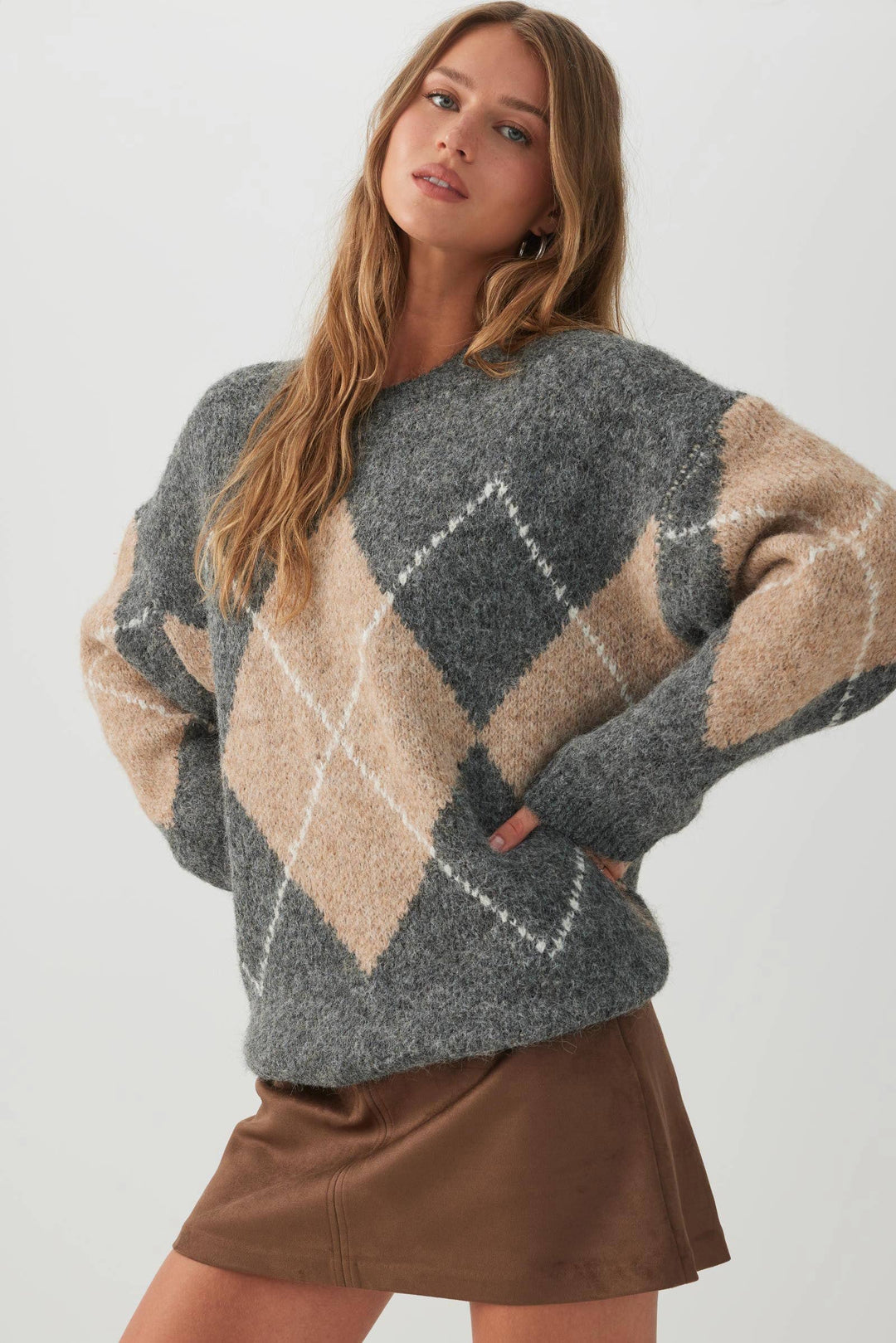 Wool Blend Oversized Sweater