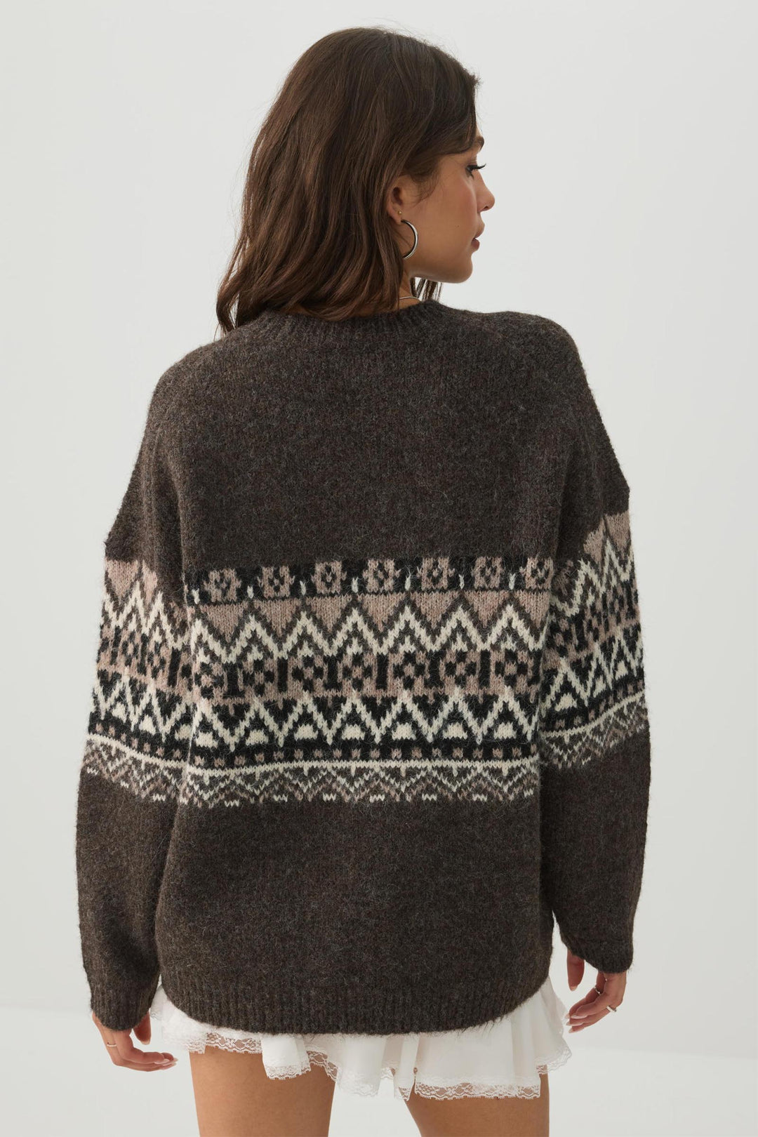Wool Blend Oversized Sweater