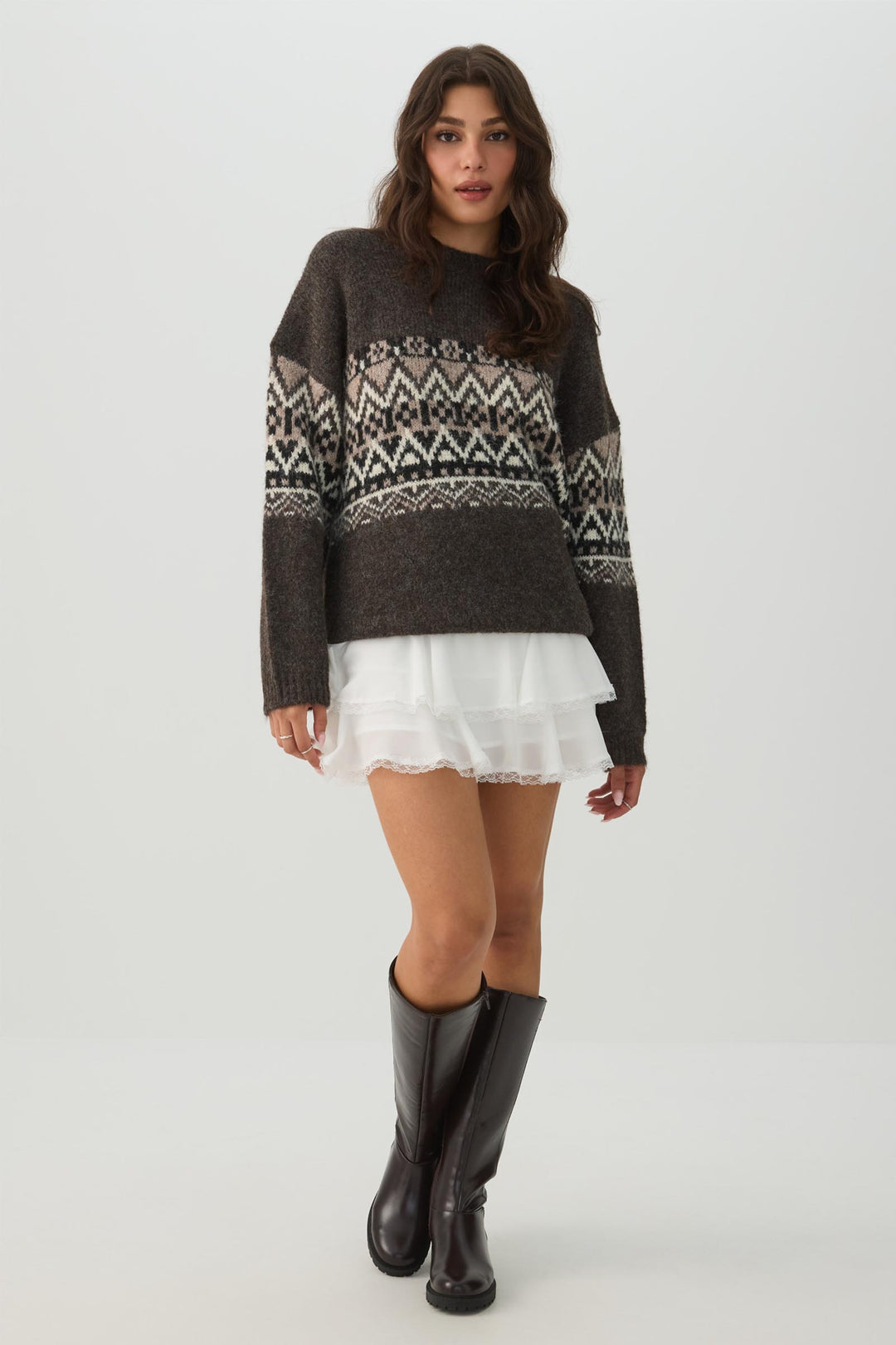 Wool Blend Oversized Sweater
