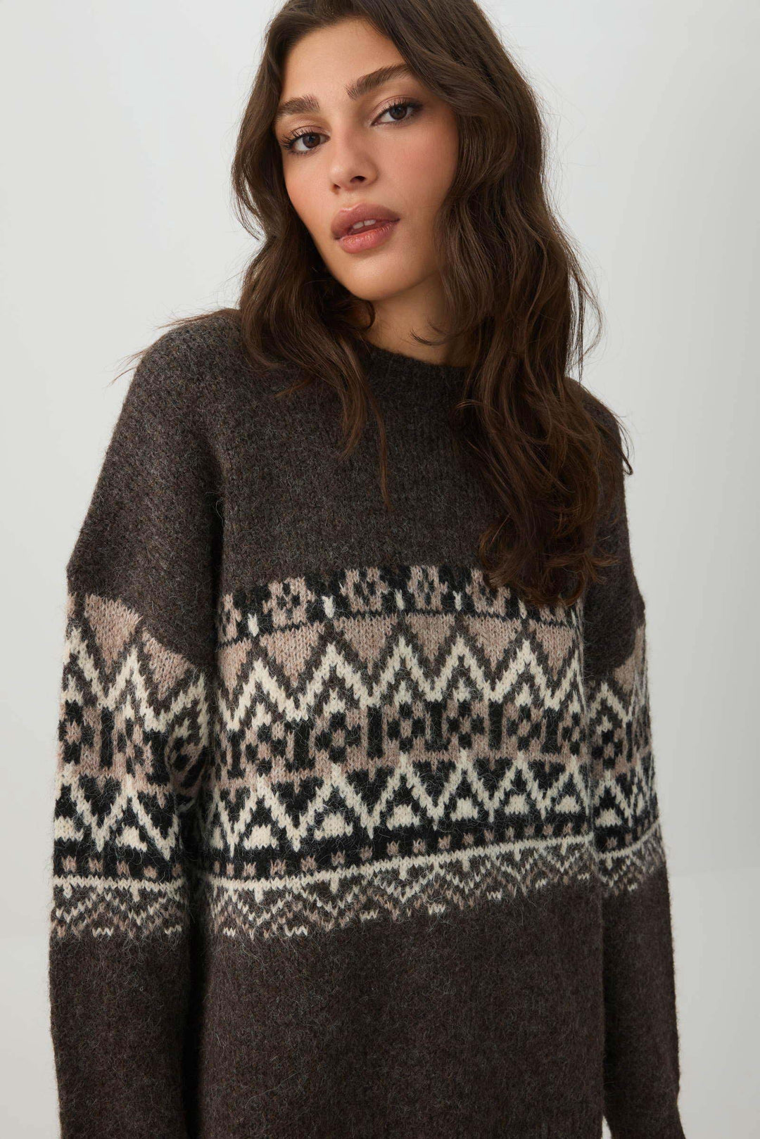 Wool Blend Oversized Sweater