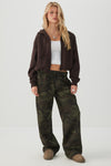 MADESOFT™ Fleece Camo Wide Leg Sweatpants