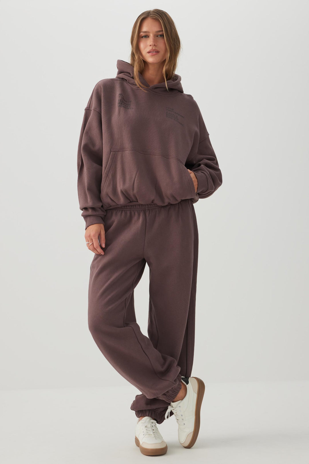 Side Piping Cotton Fleece Sweatpants