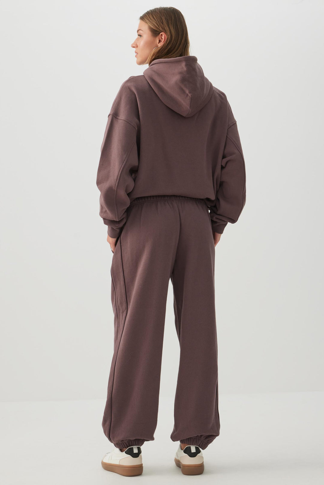 Side Piping Cotton Fleece Sweatpants
