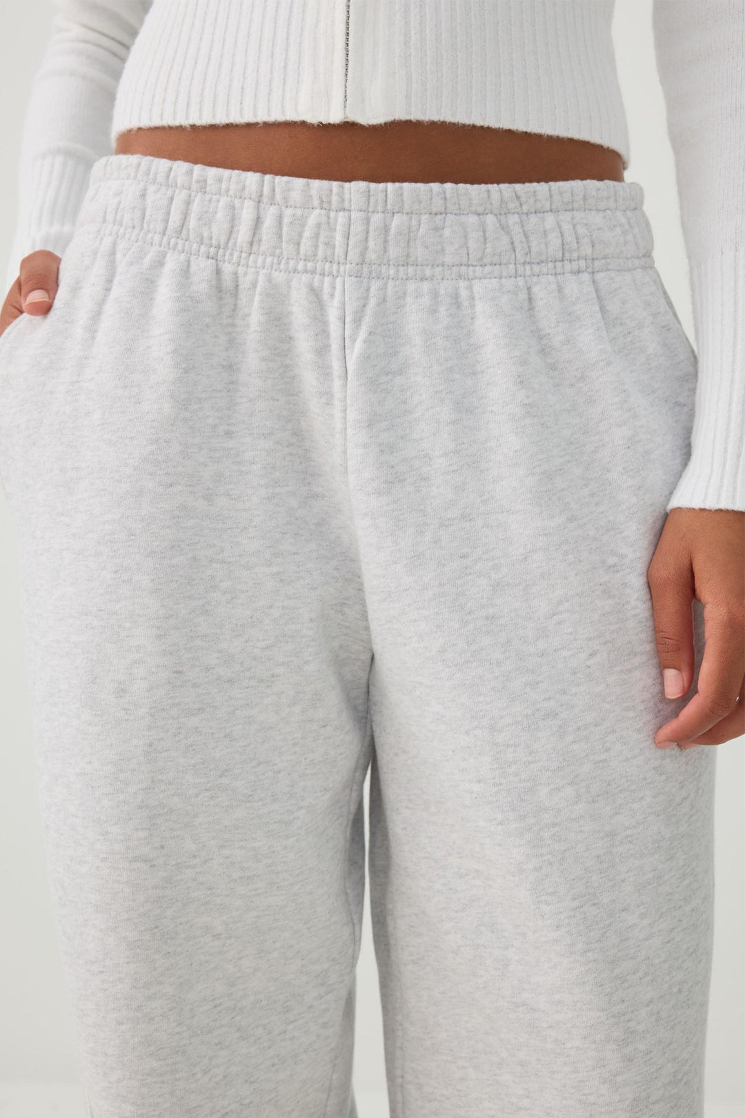 Side Piping Cotton Fleece Sweatpants