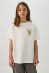 T-shirt ample à imprimé matcha