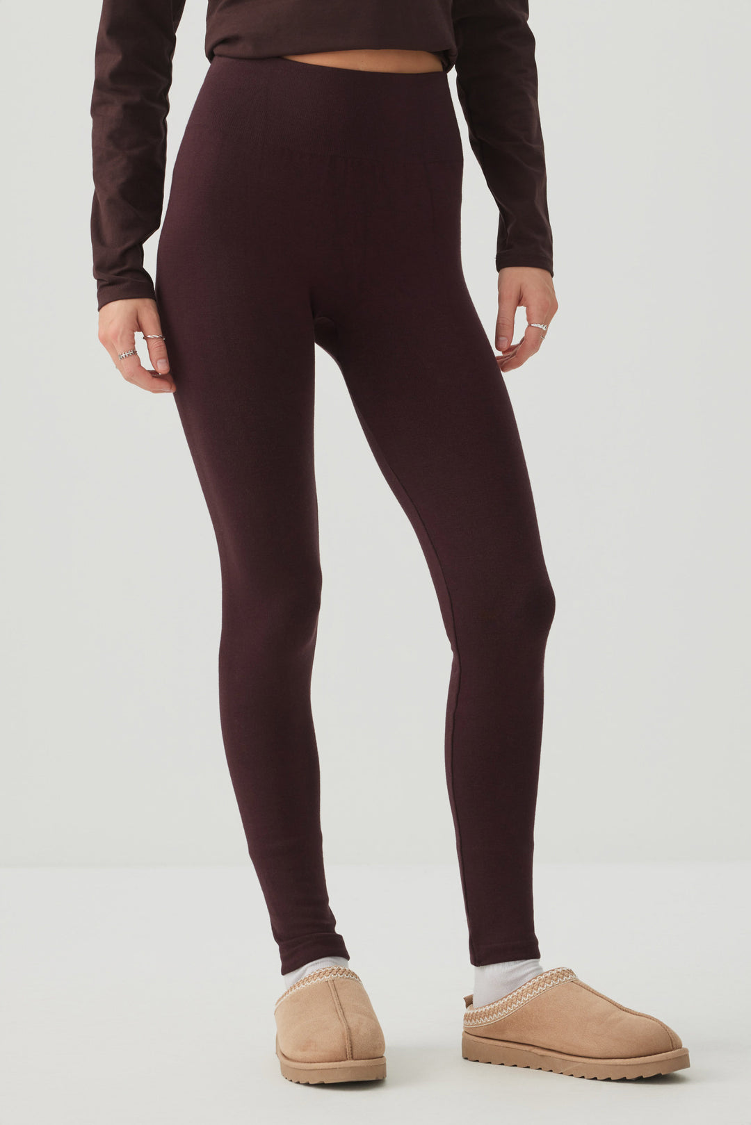 Legging sans coutures avec intérieur brossé