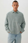 Striped Boxy Long Sleeve Shirt