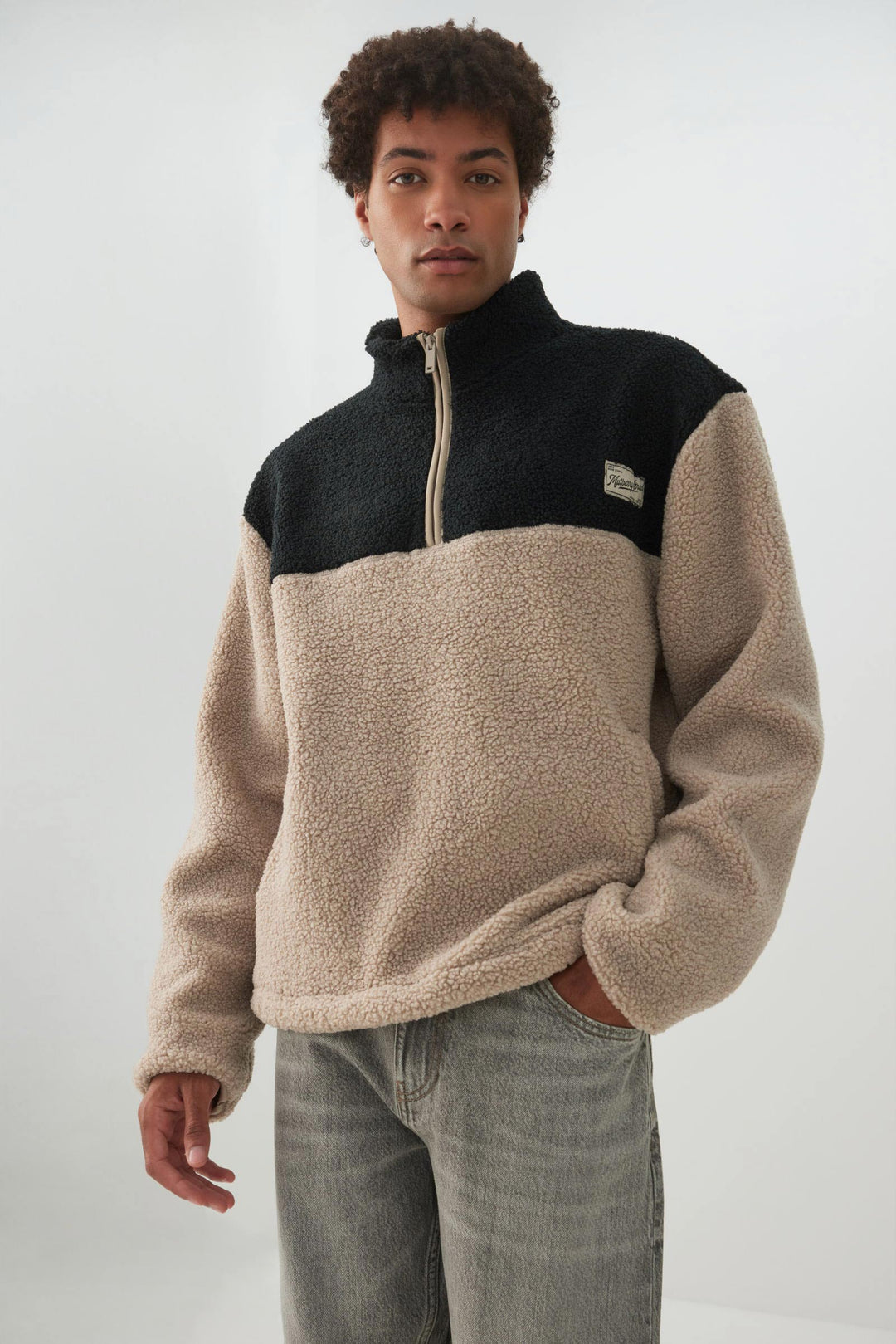 Sherpa Quarter Zip Jacket