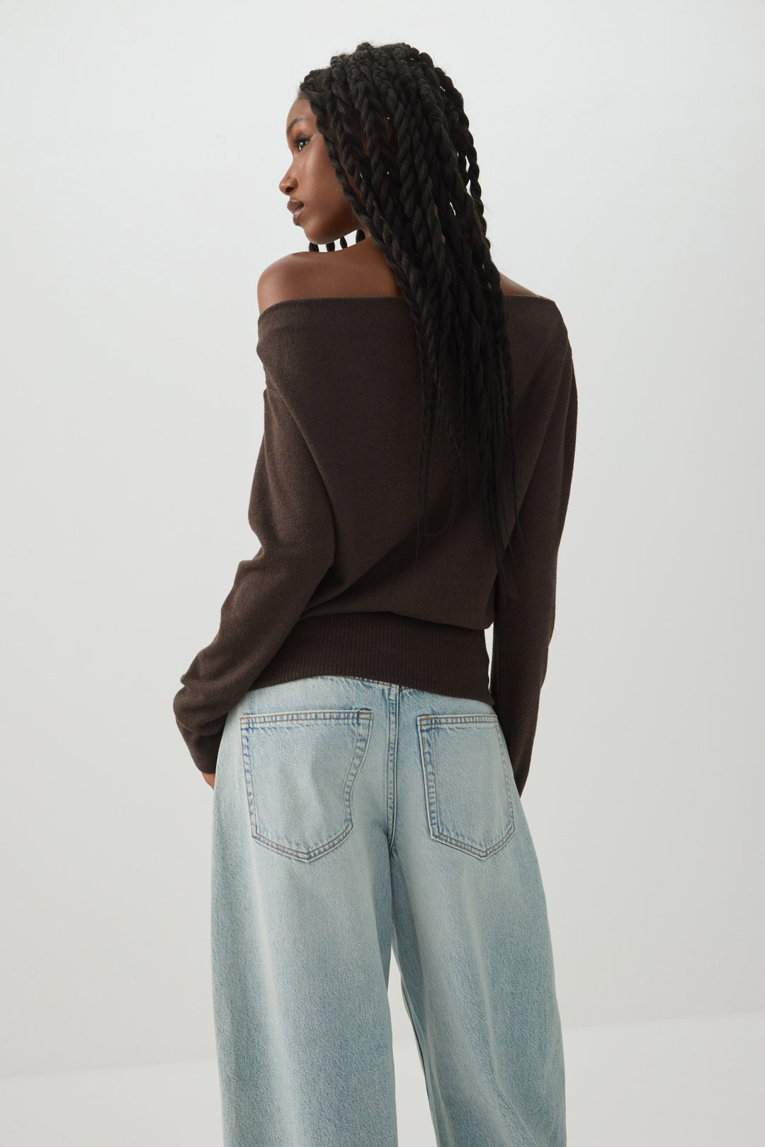 Off Shoulder Long Sleeve Top