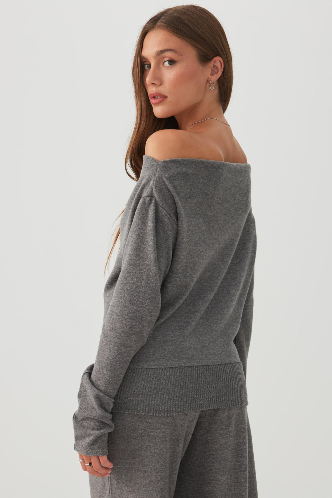 Off Shoulder Long Sleeve Top