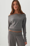 Off Shoulder Long Sleeve Top