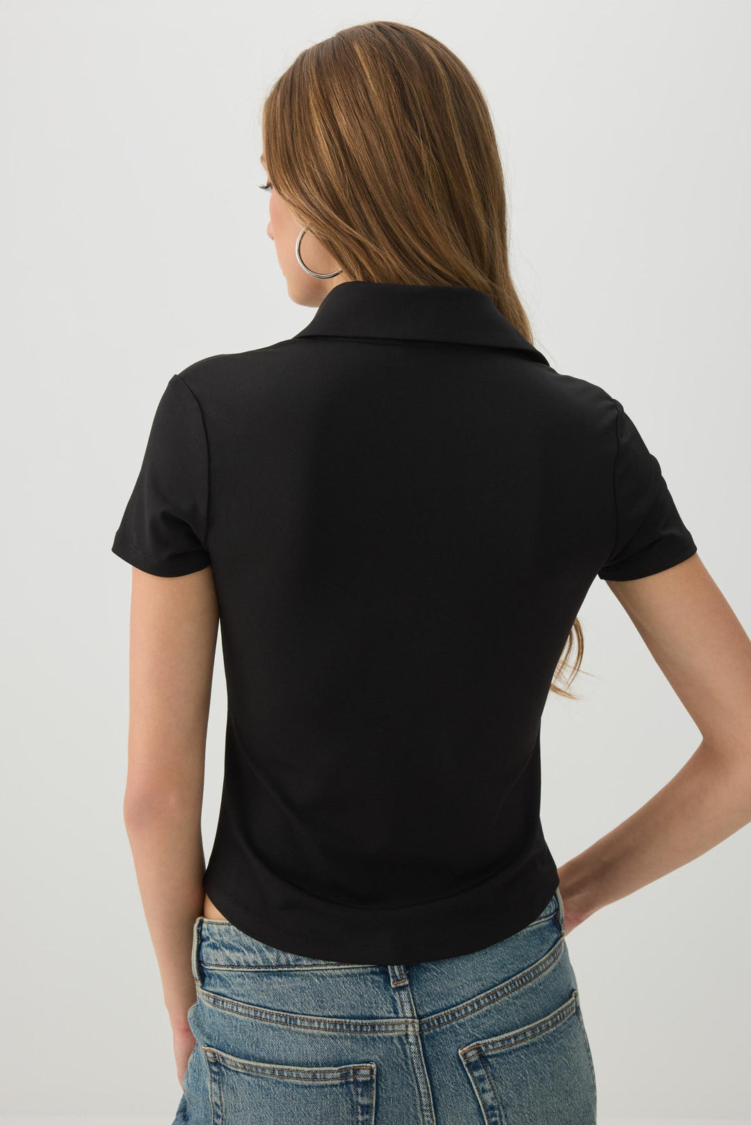 Ruched Button Front Shirt
