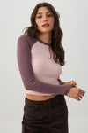 Fine Rib Raglan Top