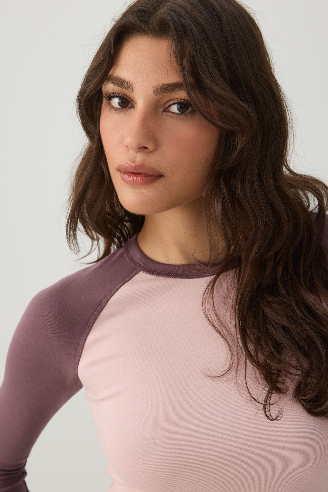 Fine Rib Raglan Top