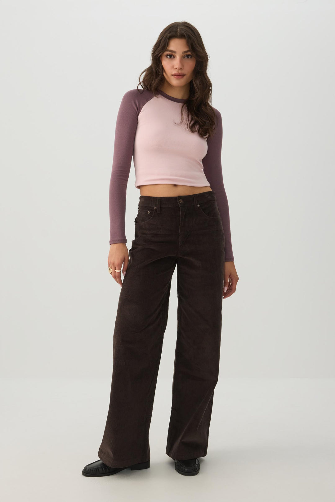 Fine Rib Raglan Top