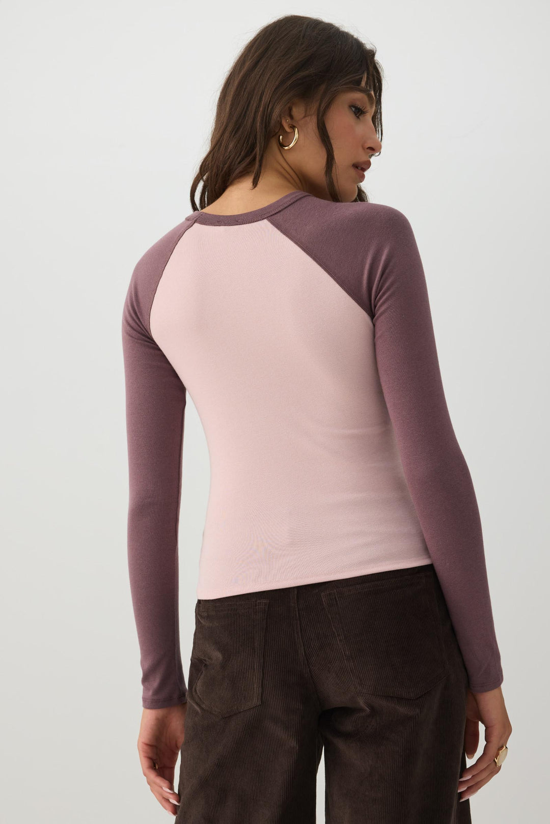 Fine Rib Raglan Top