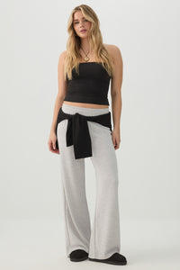 Neoprene Like Wide Leg Pants