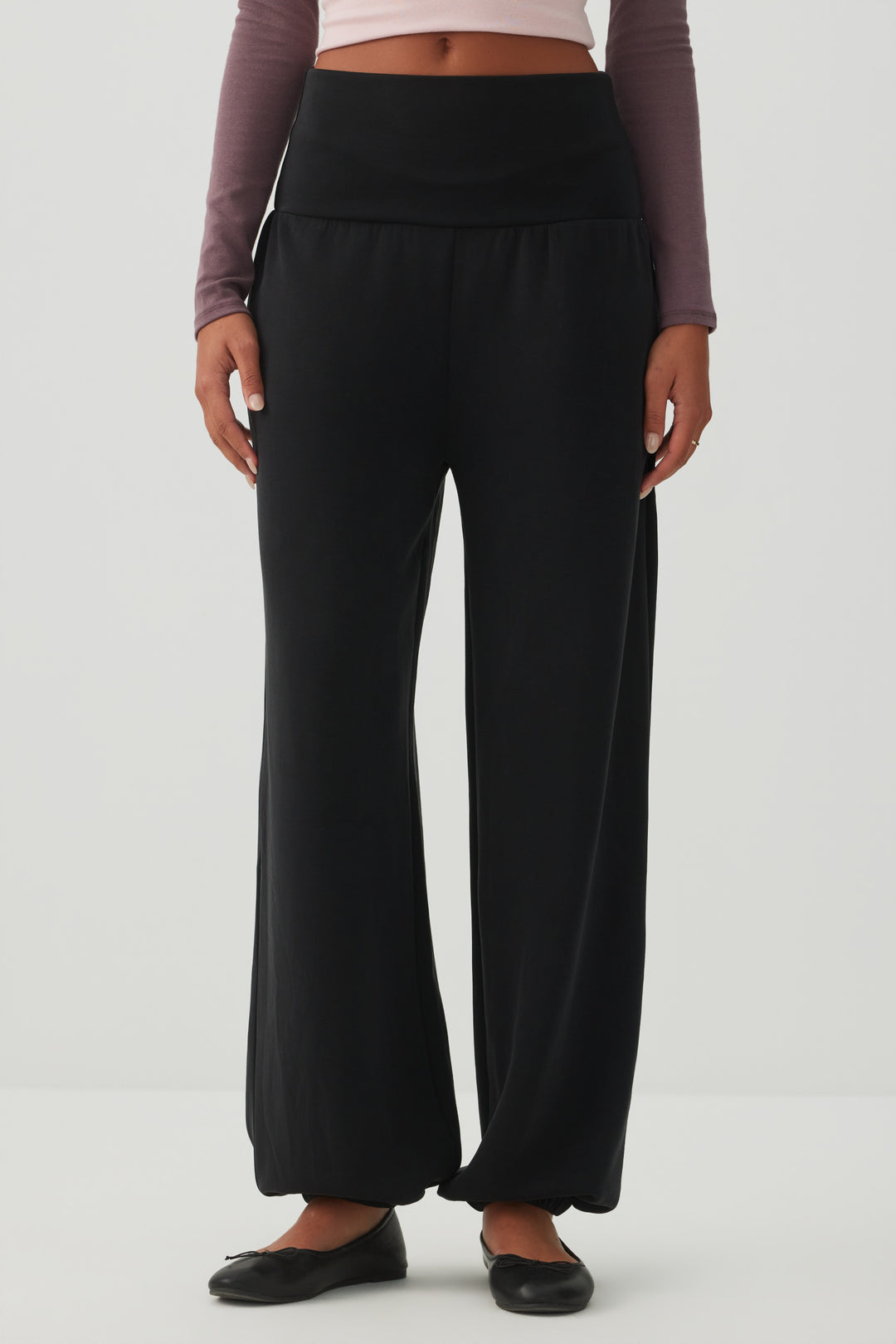 Neoprene-Like Bubble Pants